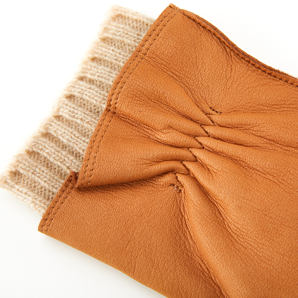 헤스트라 시그네 코르크 1001720 710- 여자 여성 겨울 사슴 가죽 장갑