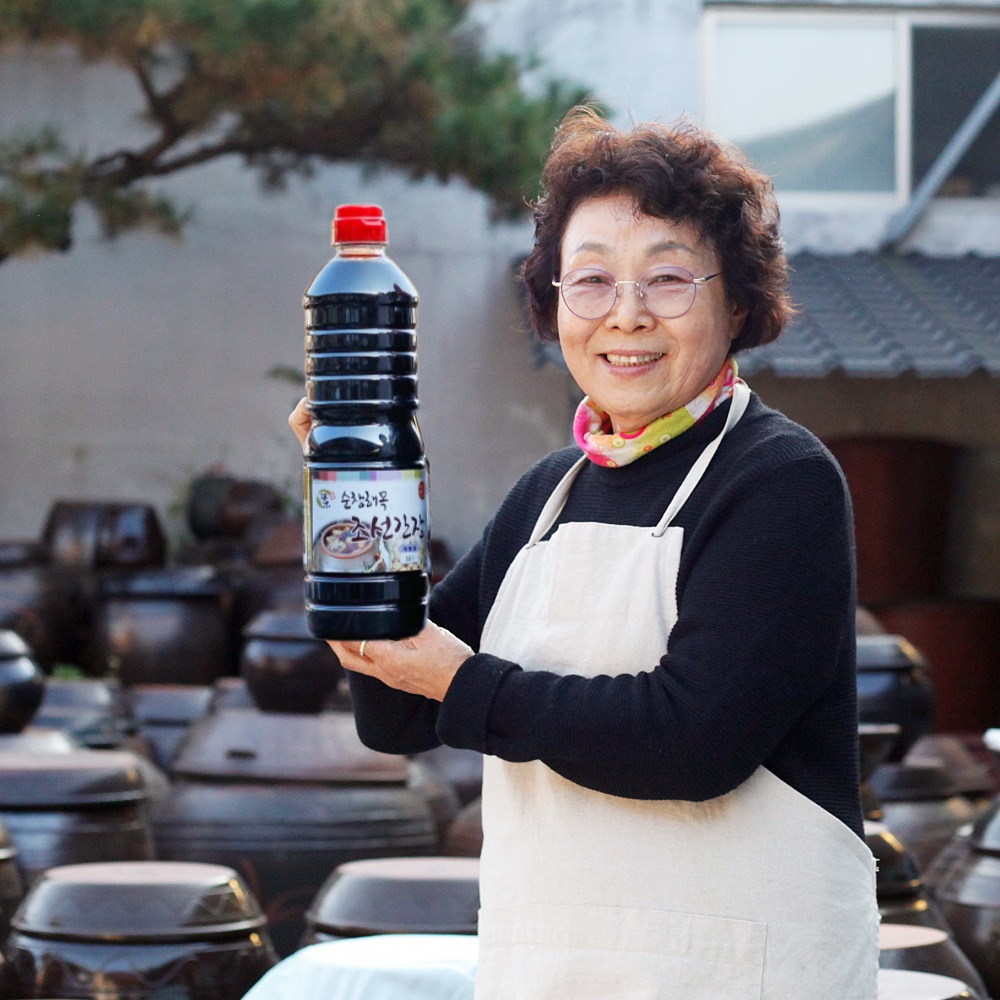 국산콩 조선 간장 재래식 씨간장으로 만든 깊은맛 해목 900ml, 1개 - 상품 이미지