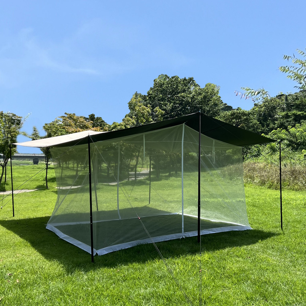 아릭시 타프 스크린 메쉬스크린 모기장 쉘터 그늘막 타프쉘 렉타 헥사 캠핑 화이트 M