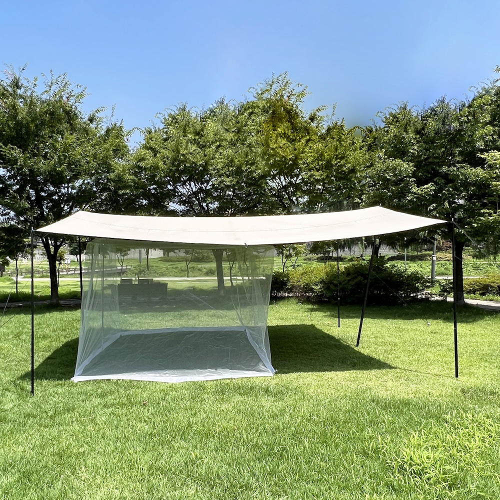 아릭시 타프 스크린 메쉬스크린 모기장 쉘터 그늘막 타프쉘 렉타 헥사 캠핑 블랙 M