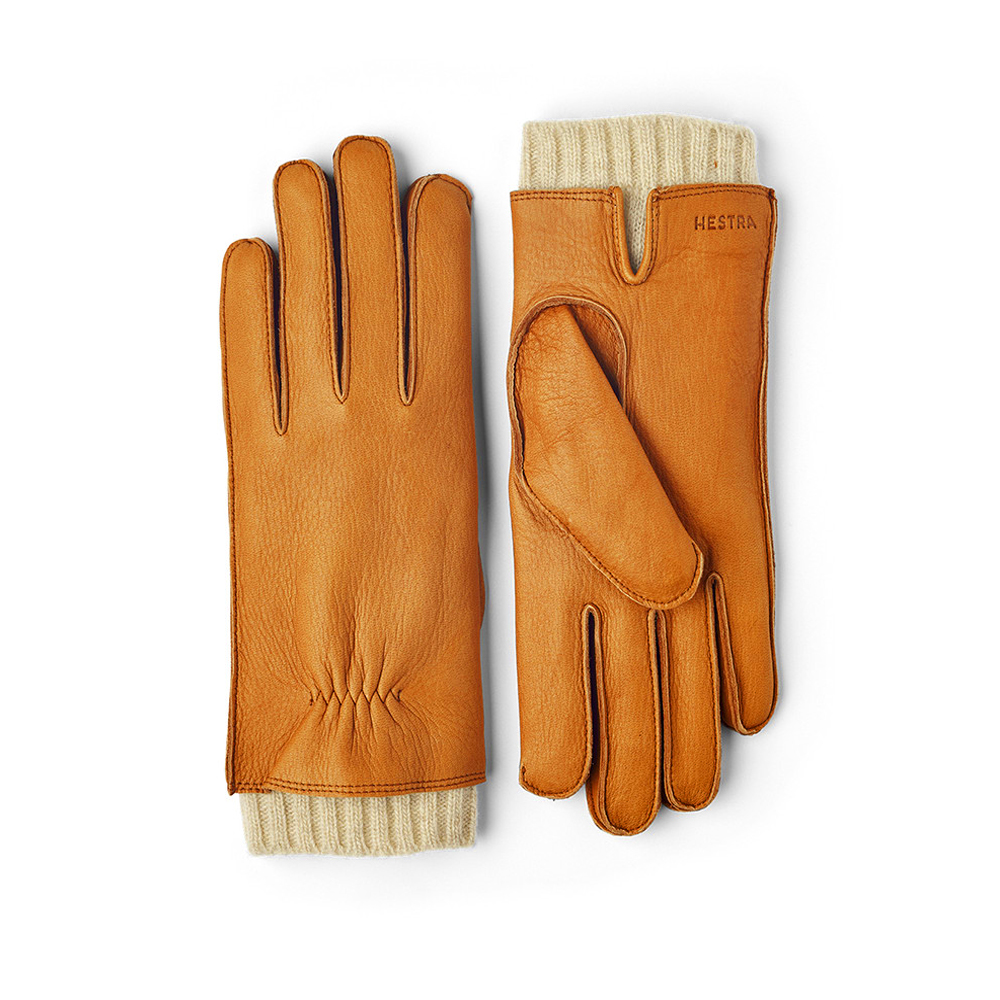 헤스트라 시그네 코르크 1001720 710- 여자 여성 겨울 사슴 가죽 장갑