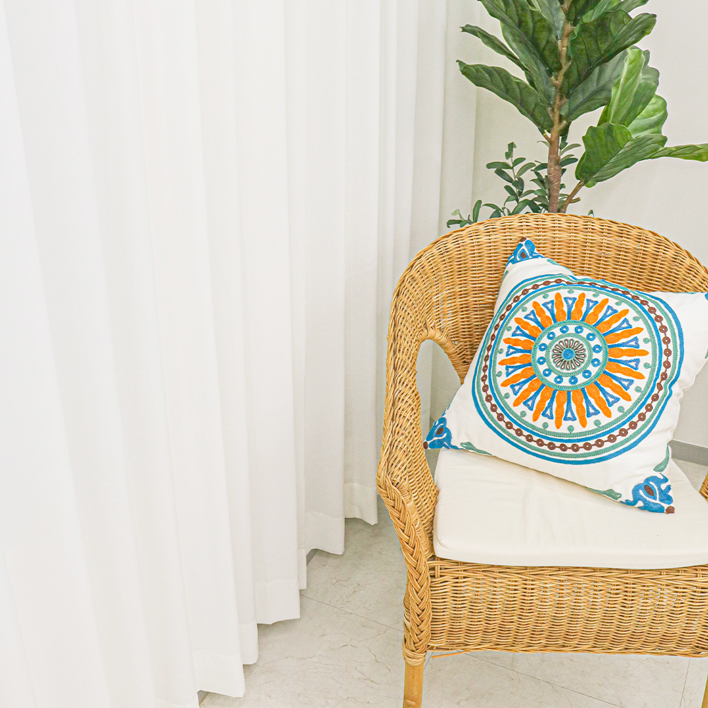 당일배송 비침없는 나비주름 도톰쉬폰커튼 가로240cm 세로 고정 240cm