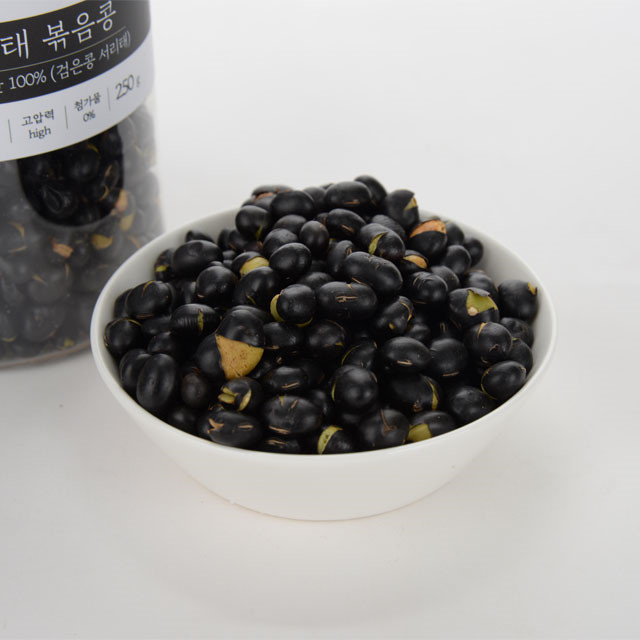 잔다리 서리태 볶음콩 블랙푸드 검정콩 검은콩 250g 사무실간식 - 상품 이미지
