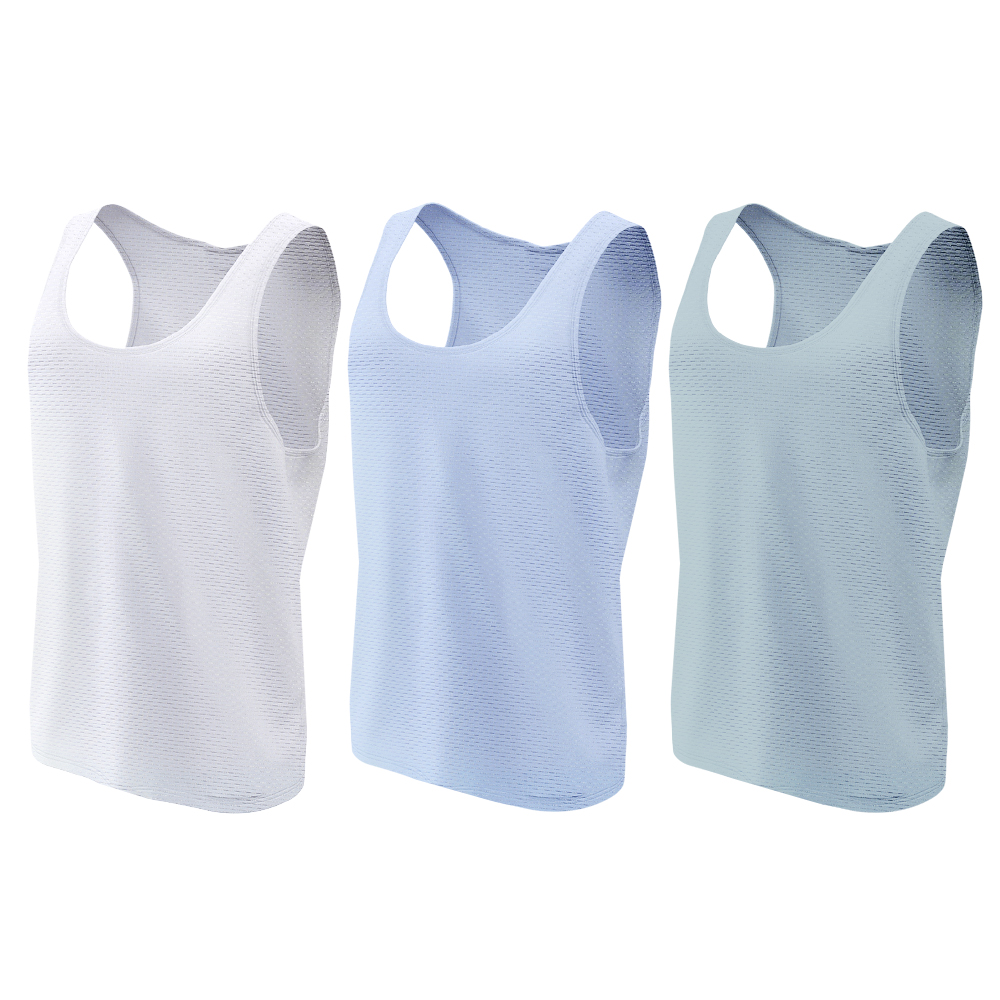 디노바시 남성 런닝 DMR3310 천연인견 3종 SET 쿨런닝 남자 민소매 메리야스 나시