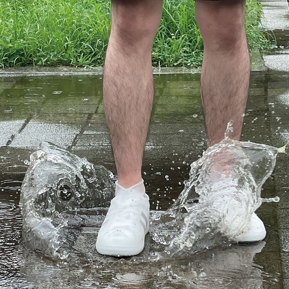 풋인솔 신발방수커버 비오는날 실리콘 신발 덮개 1개+1개