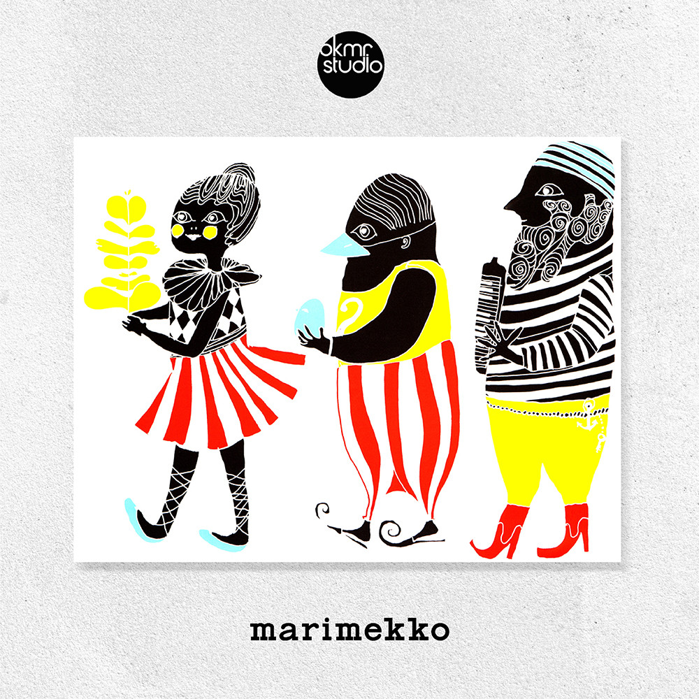 마리메꼬 삼총사 캔버스 패브릭 대형 그림 거실 아이방 액자