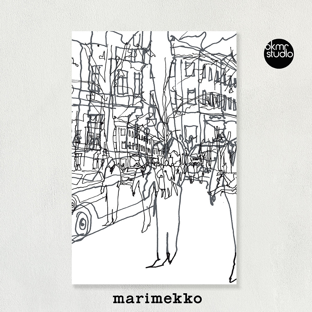 마리메꼬 헤트키아 캔버스 패브릭 대형 그림 거실 액자