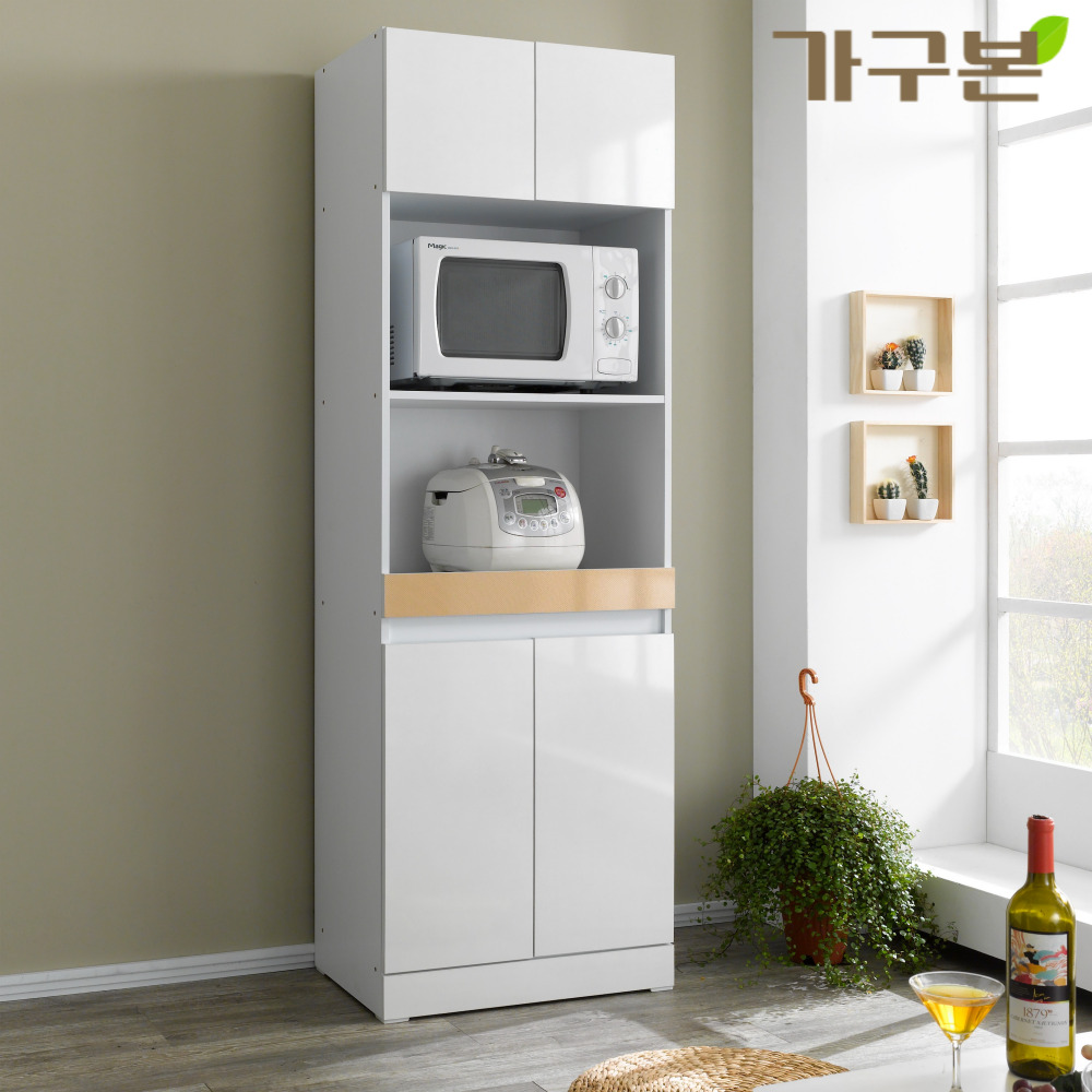 렌지장 광파오븐장 전기밥솥선반 도어형 밥솥장