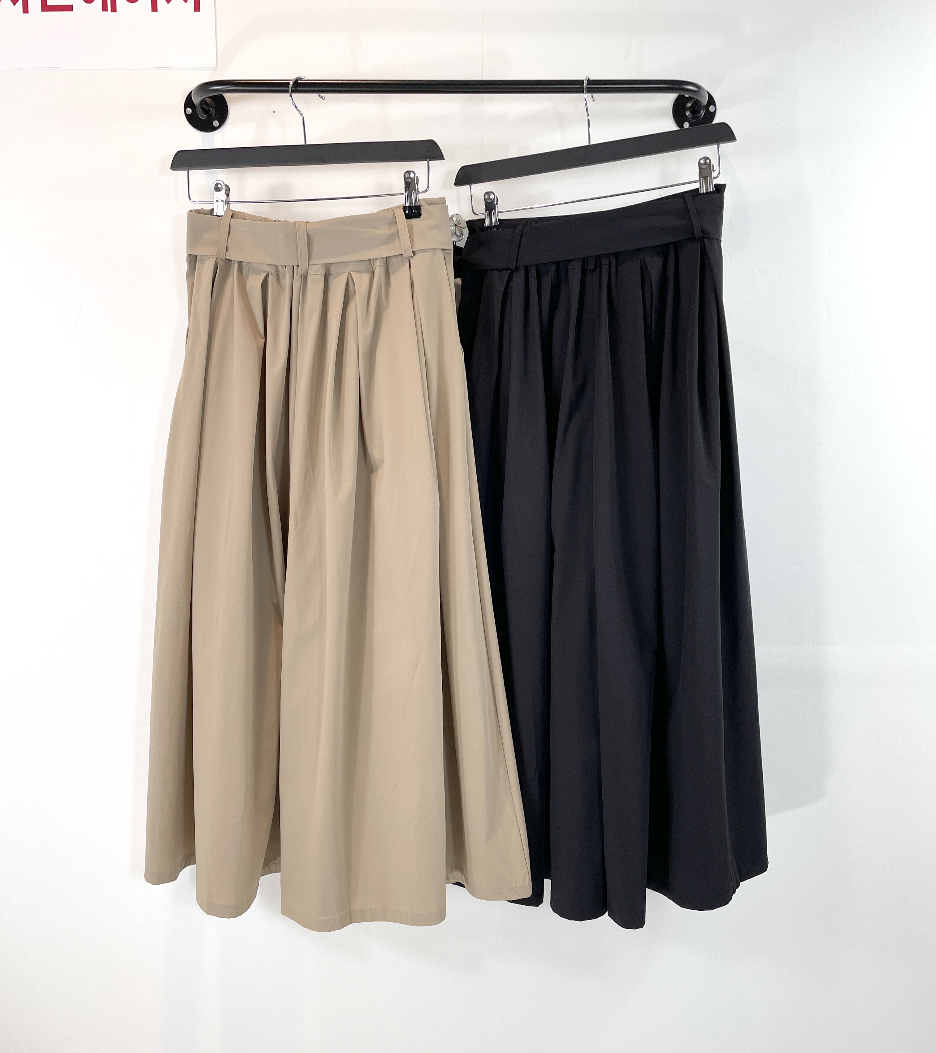 여자여자몰 경량편안함 바스락 뒷밴딩치마바지 리본허리벨트 놈코어룩 - 상세 이미지 3