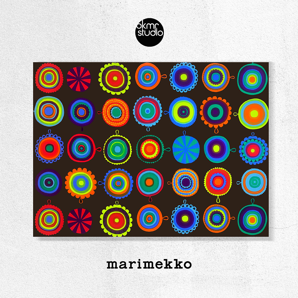 마리메꼬 써클아이즈 캔버스 패브릭 대형 그림 거실 액자