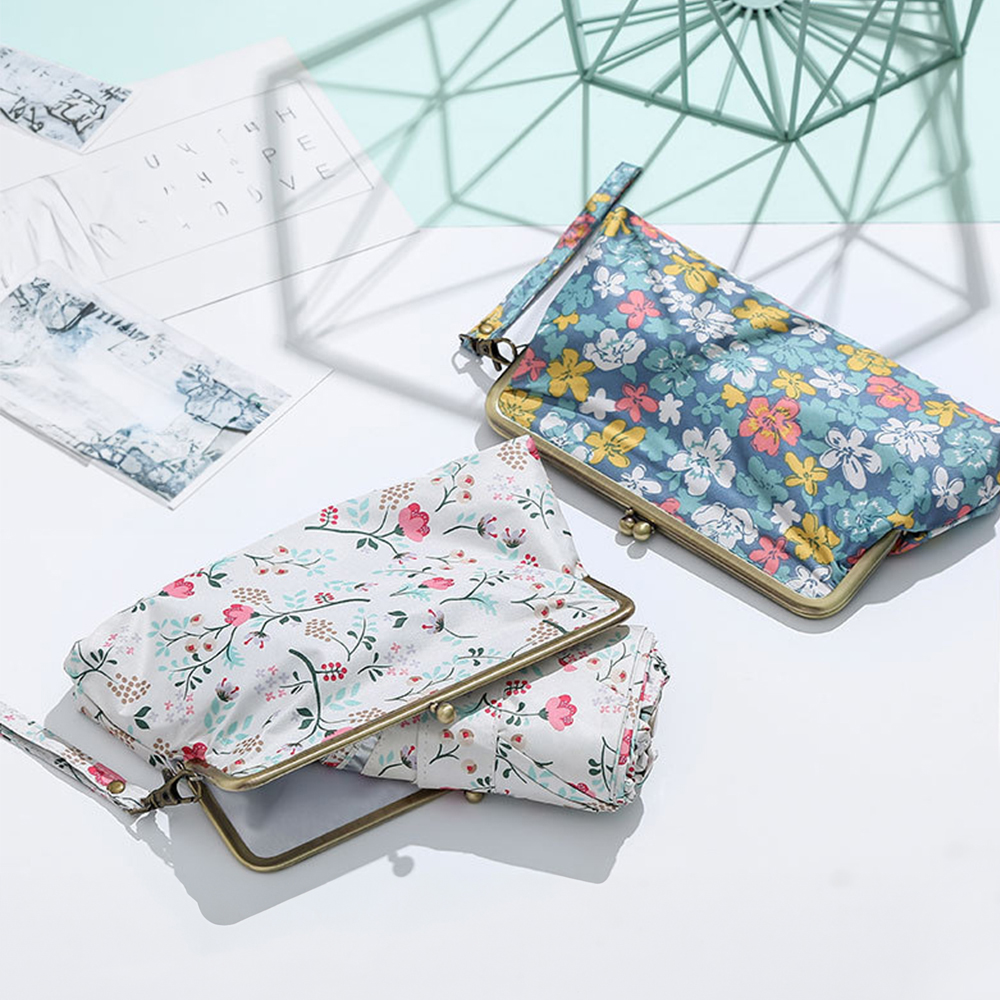 미니 5단 암막 지갑 양우산 우양산 플라워 UV 양산