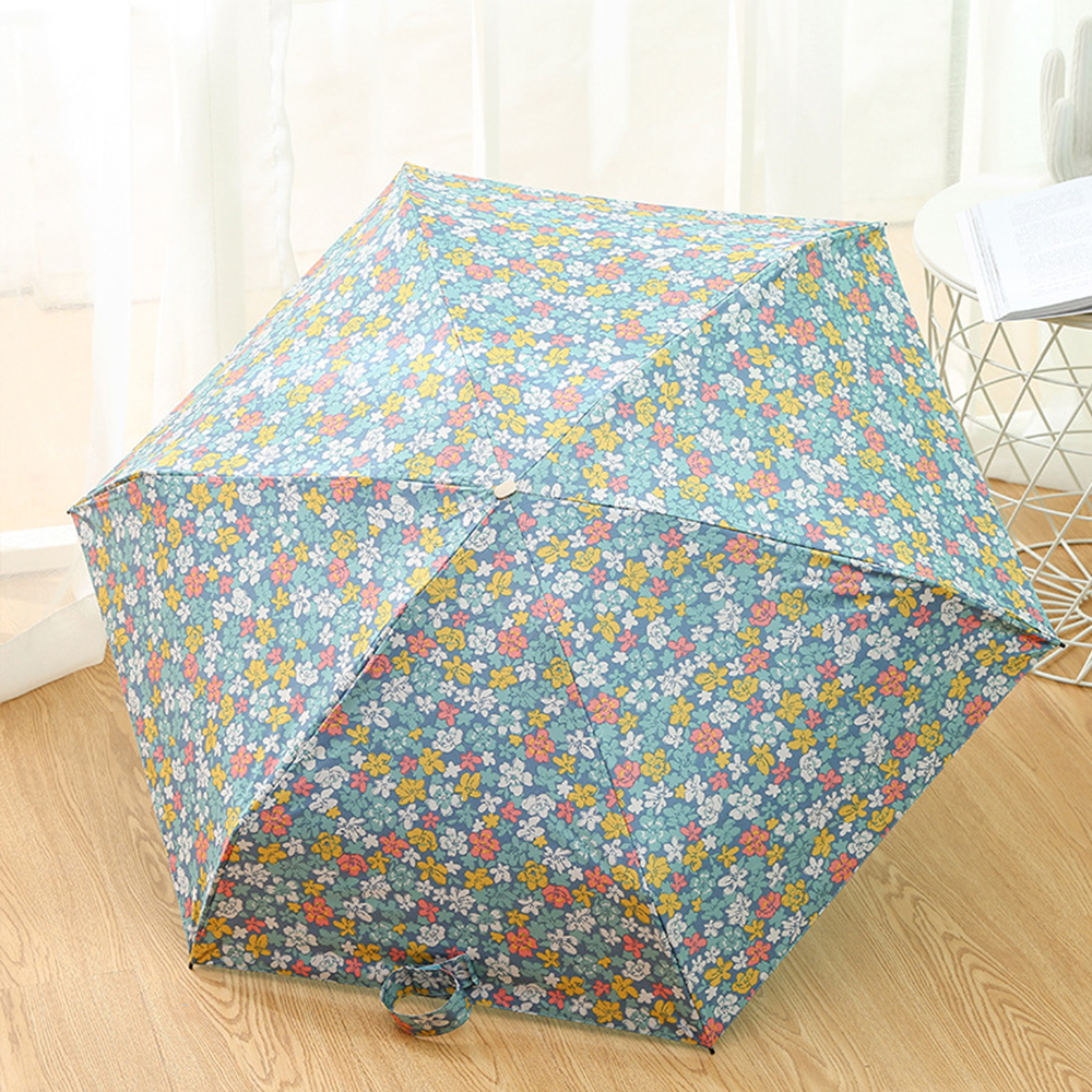 미니 5단 암막 지갑 양우산 우양산 플라워 UV 양산