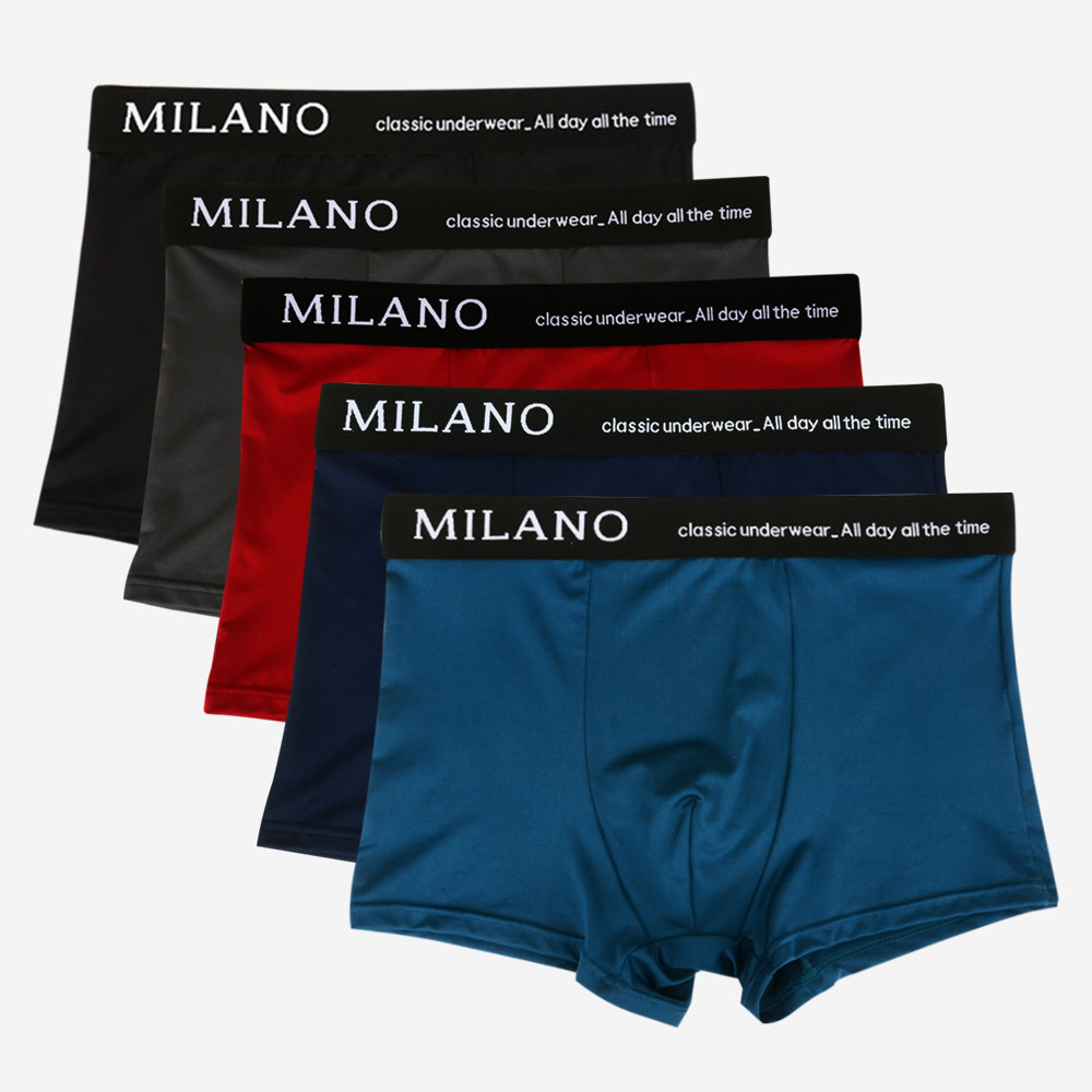 밀라노 고퀄리티 언더웨어 남자팬티 기능성 드로우즈 스판 베이직 남성 쿨 드로즈 5매 제품 이미지