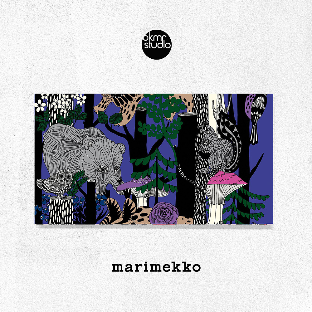 마리메꼬 숲속친구들 바이올렛 캔버스 패브릭 대형 그림 거실 아이방 액자