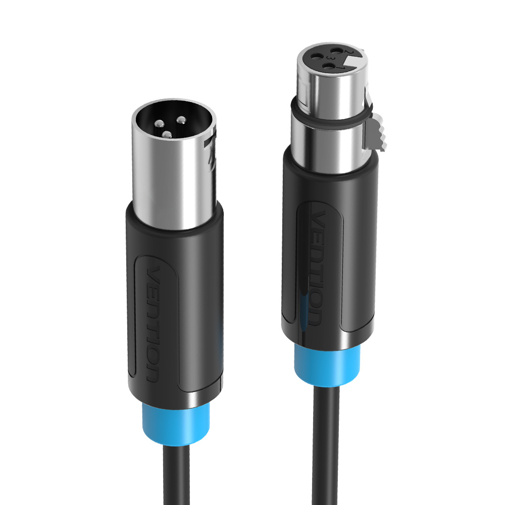 벤션 XLR 캐논 M F 마이크 연장 오디오 케이블 BBF 1m, 1개 - 상세 이미지 3