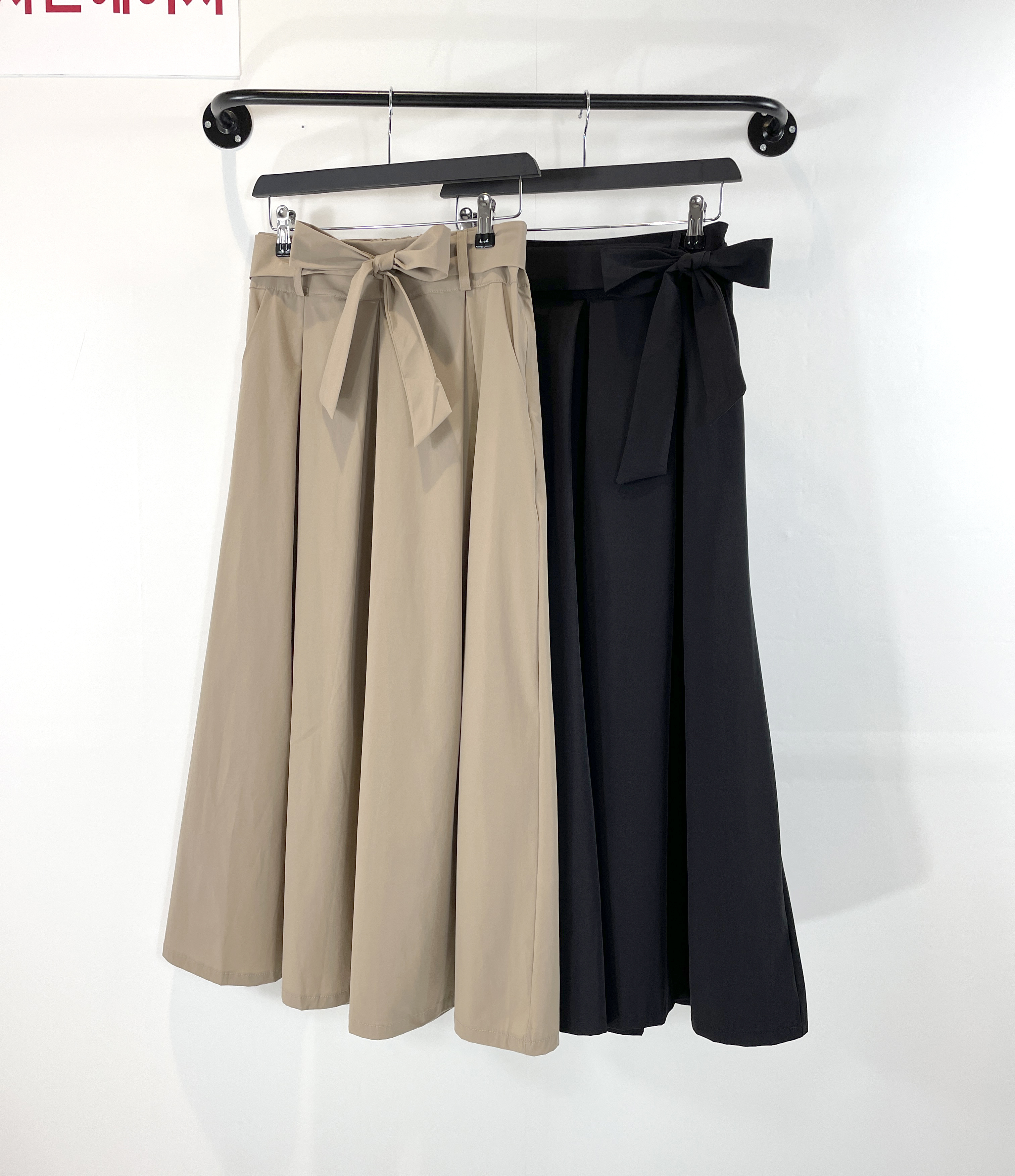 여자여자몰 경량편안함 바스락 뒷밴딩치마바지 리본허리벨트 놈코어룩 - 상세 이미지 2