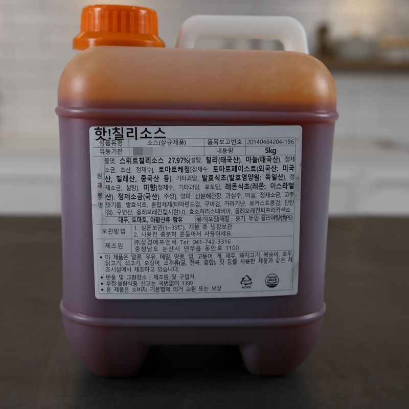 상경식품 핫칠리소스 5KG 양념치킨소스 - 메인 이미지