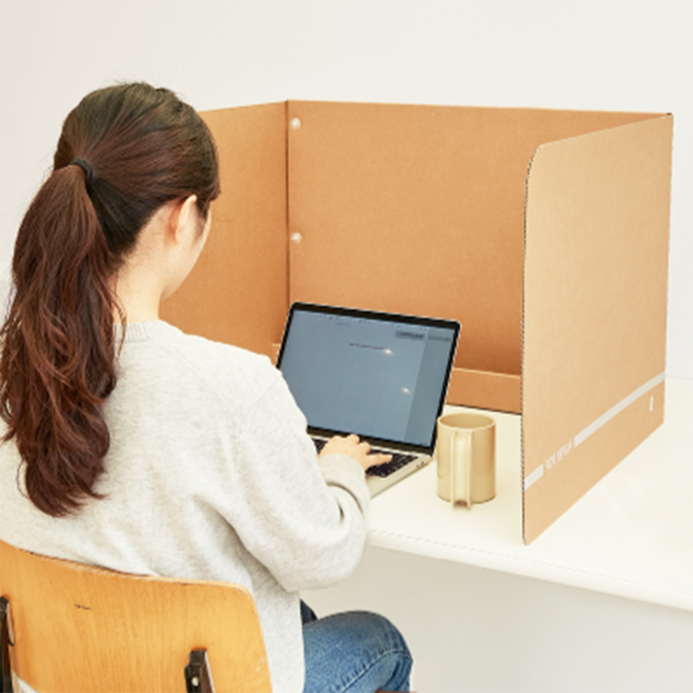 종이 칸막이 독서실 가림막 가림판 책상 위 파티션 사무실 가정용 테이블 공부 집중 가리개