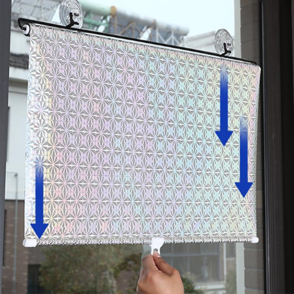 붙이는 블라인드 창문 햇빛 가리개 사무실 셀프 시공 창문에 차단 부착식 베란다 작은창