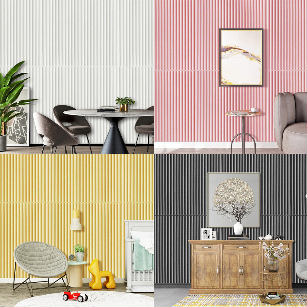 붙이는 템바보드 벽지 인테리어 셀프 시공 사각 파는곳 간단 색상 비교 DIY 70x70