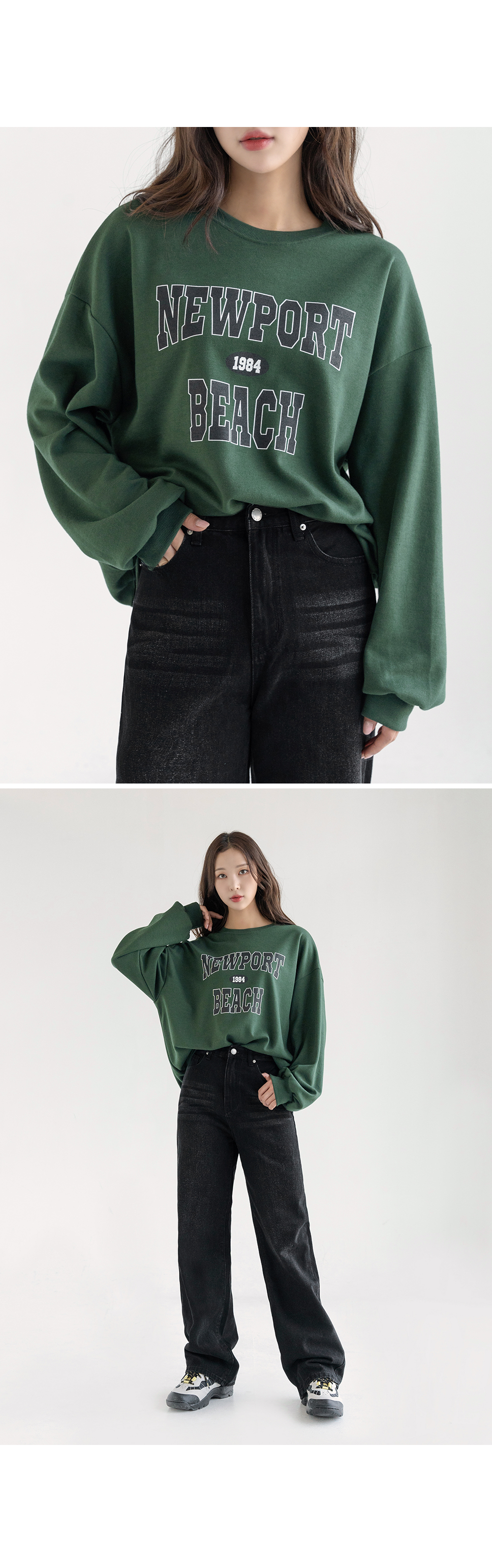 [2천장돌파][기획] 빅사이즈 S-2XL 미튼 3기장 빈티지 워싱 와이드 밴딩 청바지 상세 이미지 37