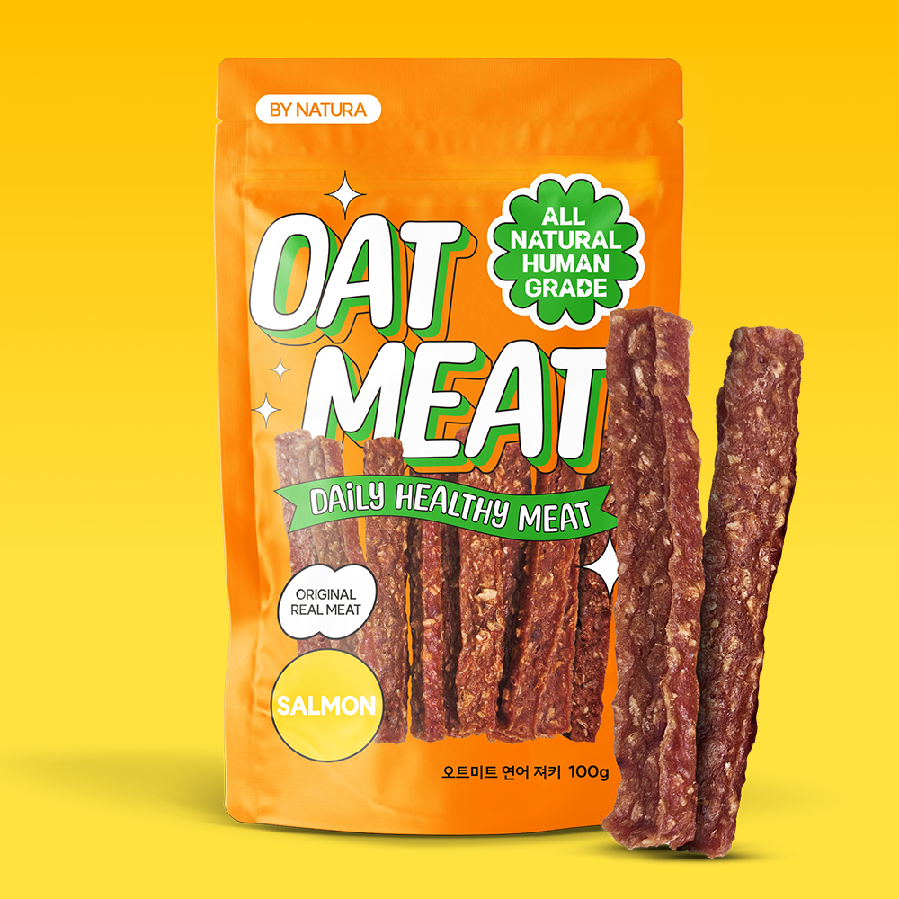 오트미트 강아지 육포 져키 노령견 간식 강아지 다이어트 소고기, 100g, 1개 이미지 3