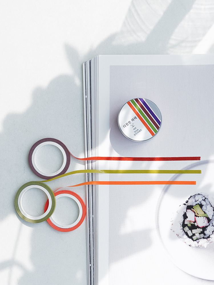 리훈 다정한마테 3mm 5개 얇은 라인 형광 밑줄 네온세트 이미지 2