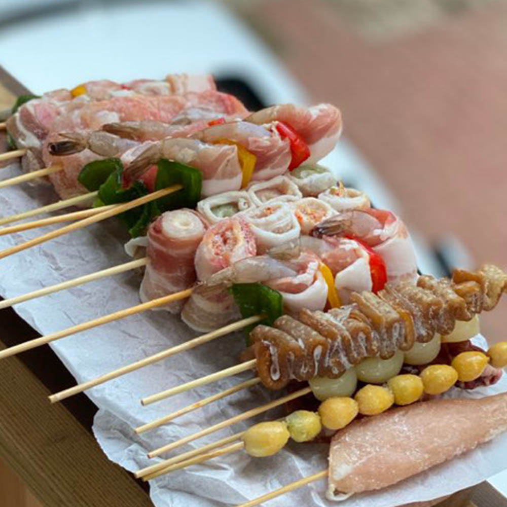 캠핑꼬치 모듬 염통 파닭 닭목살 새우 삼겹새우롤 삼겹김치말이 골라담기 이미지 6