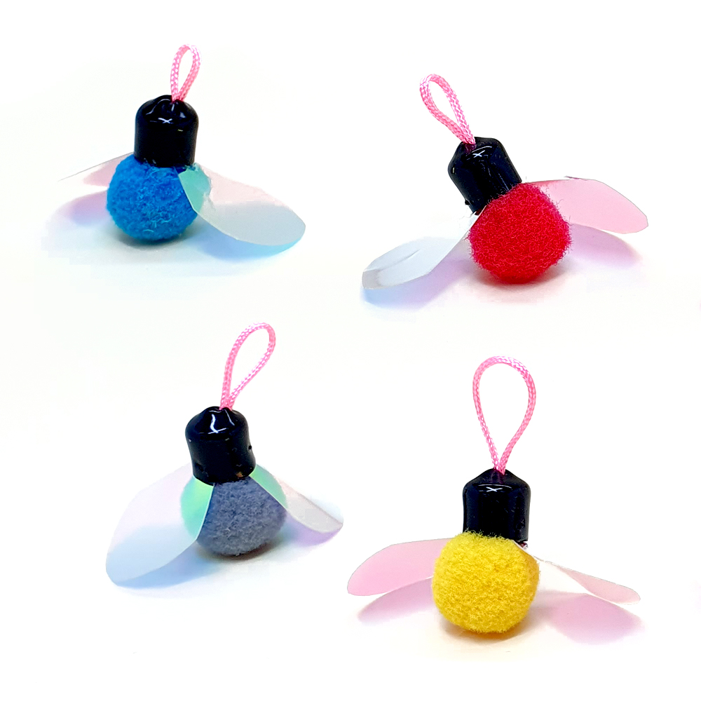 ABIBI'S GOMULSANG 수제 고양이 장난감 낚시대 막대 리필 미끼 끈 벌레 깃털 곤충 휘리릭날개