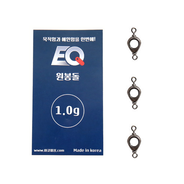 이큐피싱 원봉돌 써클링 민물 채비 봉돌 추 - 상품 이미지