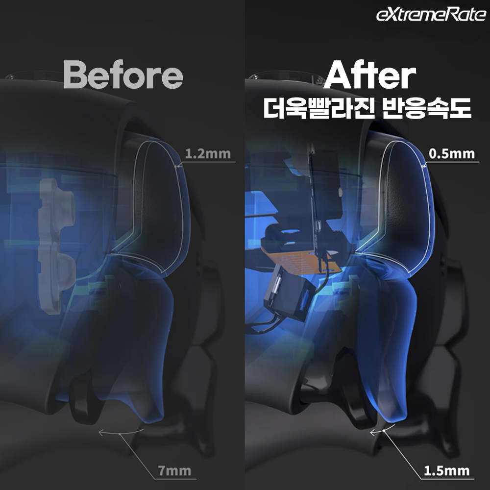 듀얼센스 트리거 마이크로스위치 수리 부품 Extremerate - 상세 이미지 2