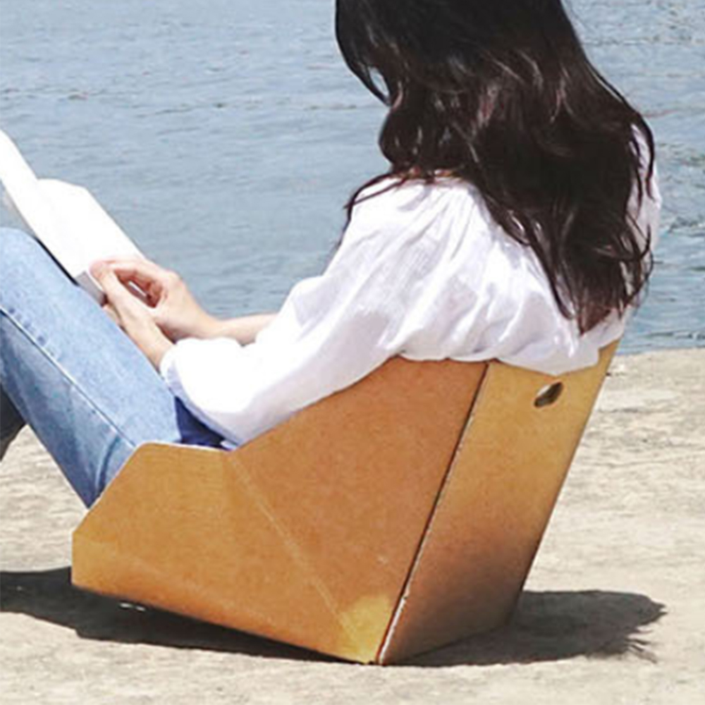 종이 의자 등받이 행사용 야외용 행사 좌식 휴대 피크닉 소품 페스티벌 휴대용 간이 간편