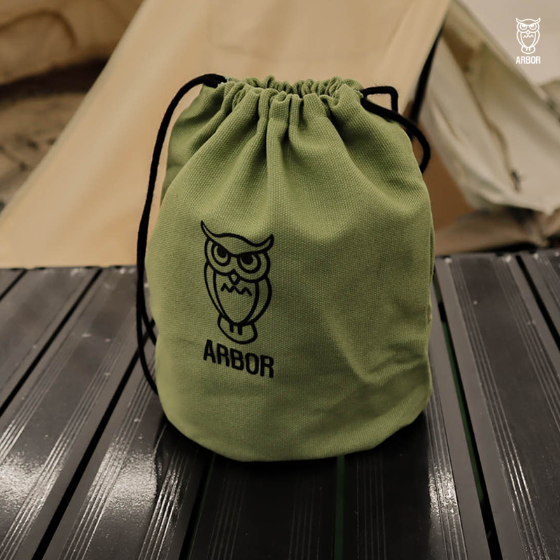 ARBOR 아버 캠핑 캔버스 랜턴 수납 다용도 파우치 가방 그린 - 상세 이미지 2
