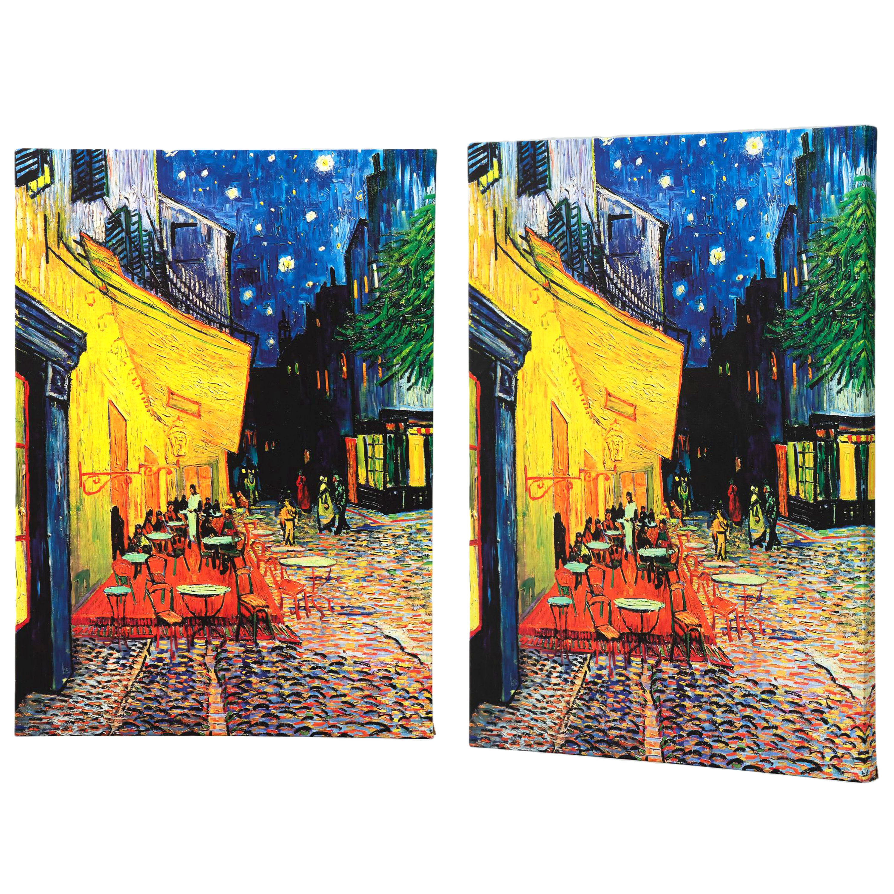 반고흐 밤의카페테라스 70x100cm 액자 명화그림 대형 거실 사무실 벽 인테리어 캔버스 - 상세 이미지 2