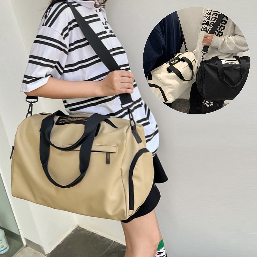 로라벨 버트 보부상가방 여자운동가방 필라테스 헬스 요가 운동 여행 가벼운 숄더백