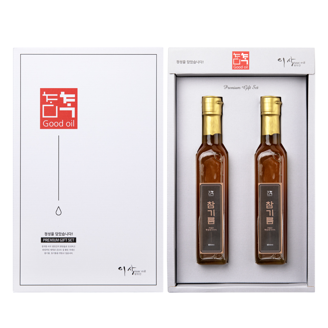 [2구 선물세트] 수입산 저온압착 참기름 들기름 250ml - 상세 이미지 2