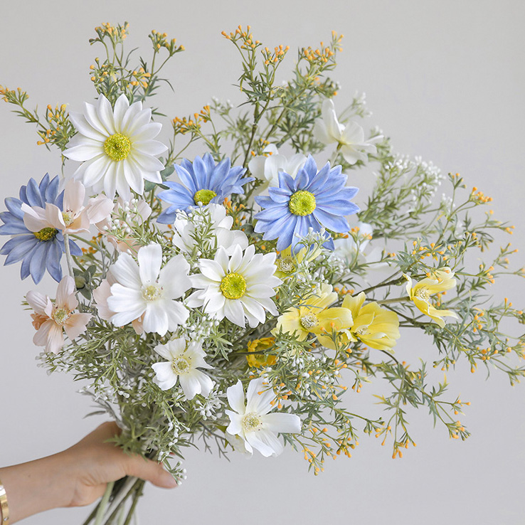 카모마일 수입 생화같은 국화 꽃 실크 조화 화이트 실사용 후기 | 효과 있을까? - 대표 이미지