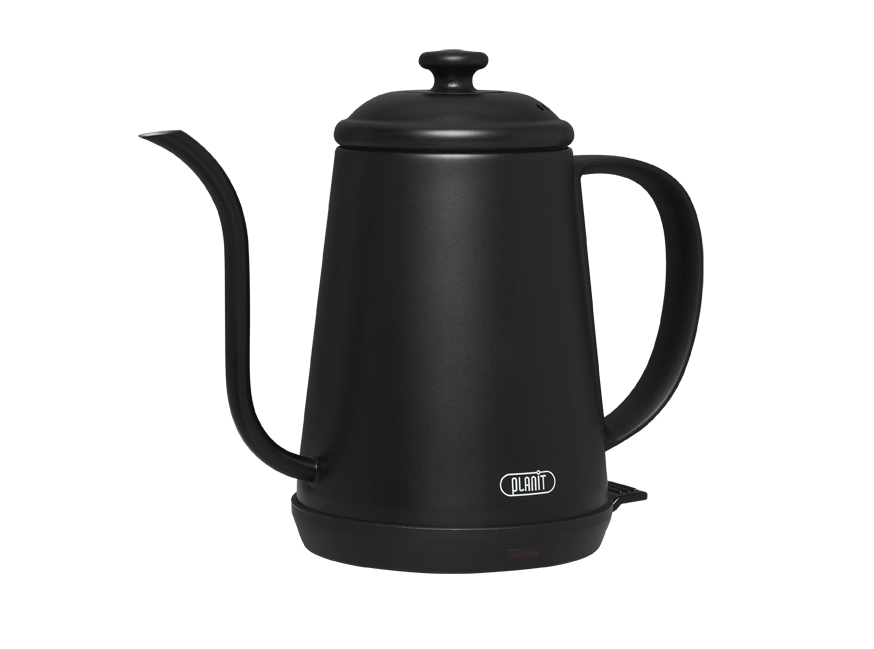 플랜잇 드립 티 포트 핸드드립 커피 무선 주전자 지니 블랙 PEC-X1B