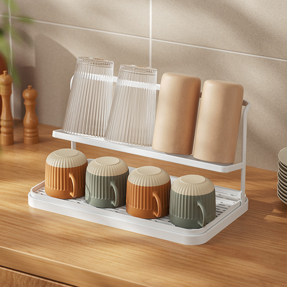 기울임형 컵건조대 싱크대건조대 그릇 설거지건조대 물빠짐트레이