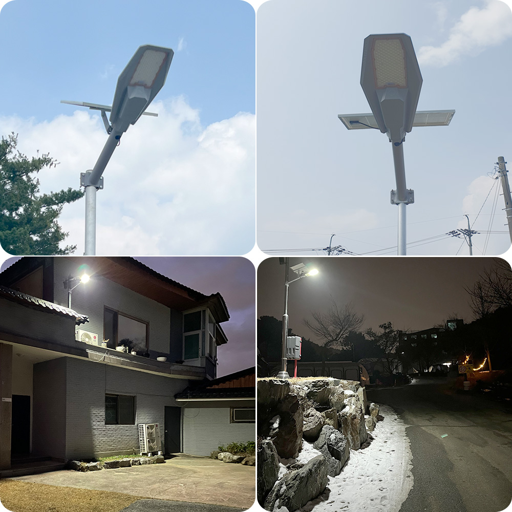 태양광가로등 보안등 태양열 가로등 LED 벽등 아파트 공원 주차장 외등 열주등 P200 - 상세 이미지 2