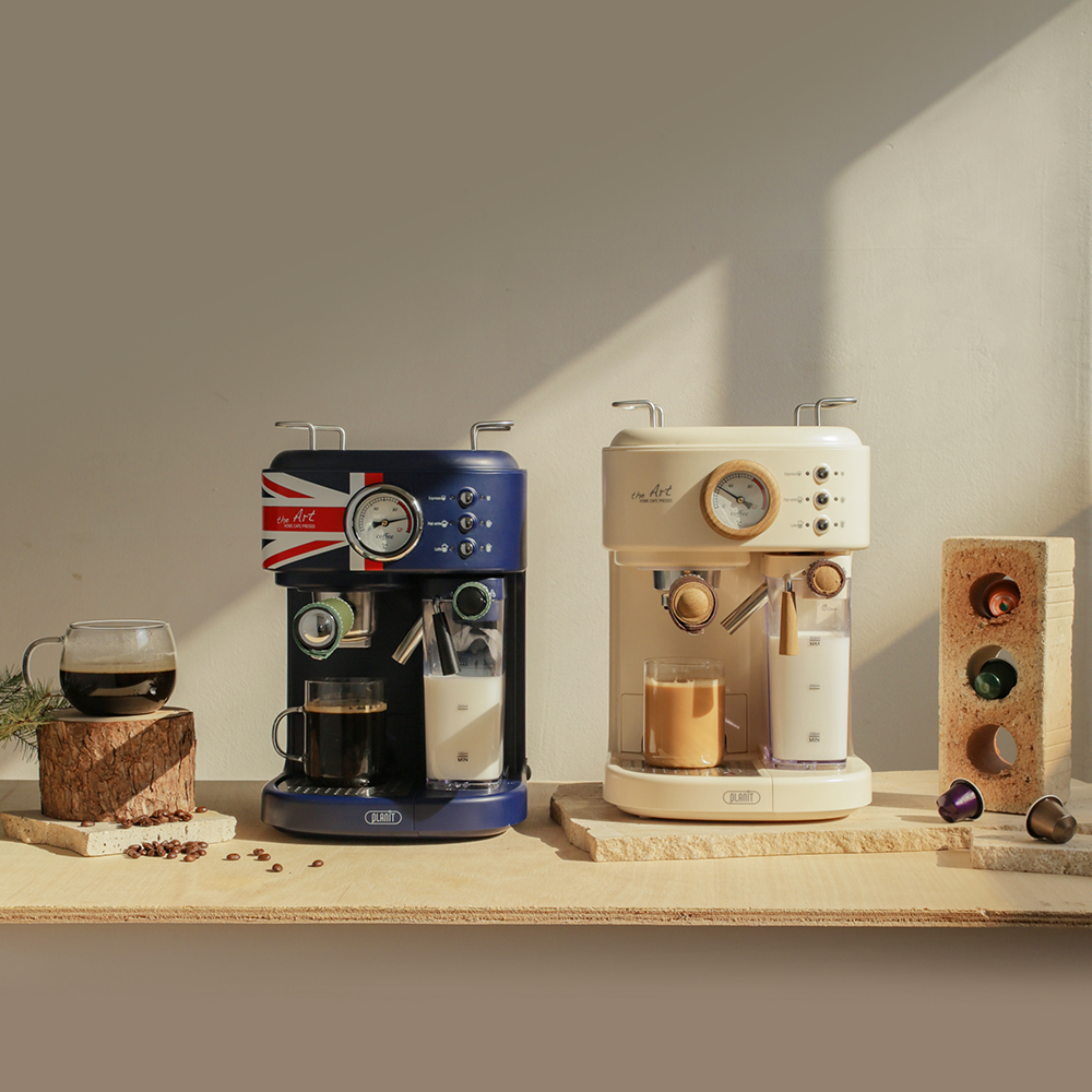 플랜잇 커피머신 가정용 사무실 에스프레소 라떼 3in1 커피머신기 The Art