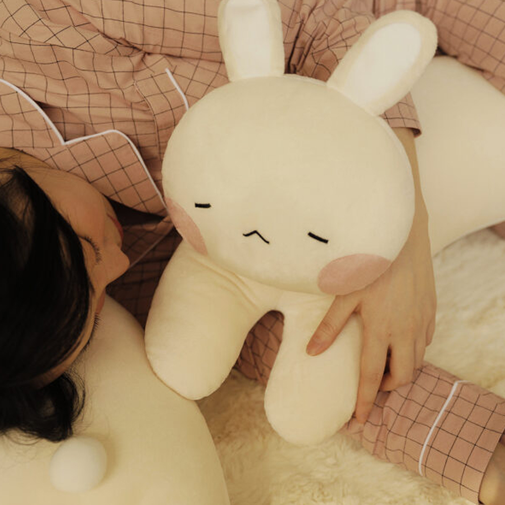 아르셰 안고자는 토끼바디필로우 인형 90cm 모찌스판 베개 귀찮은집순이 아이보리