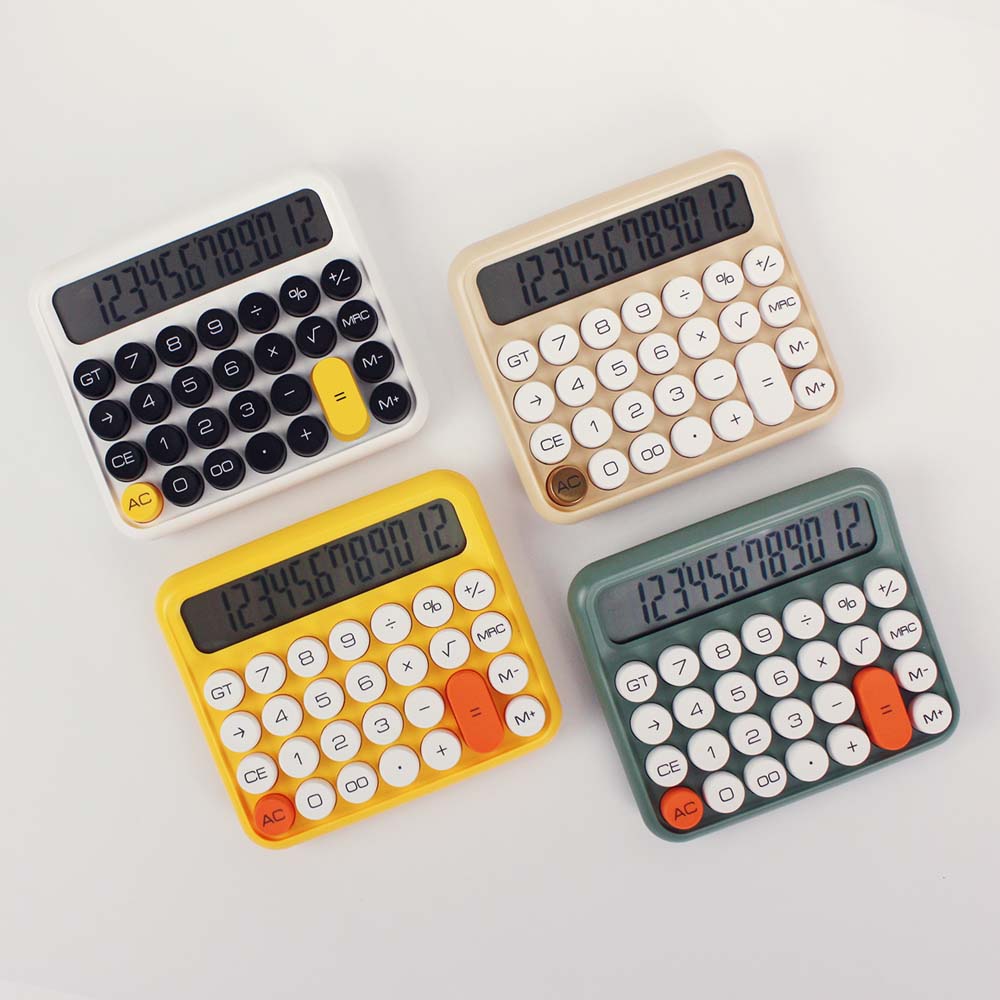 젤센 레트로 감성 기계식 전자계산기 PALETTE 청축 키보드 키캡 대형 - 상품 이미지