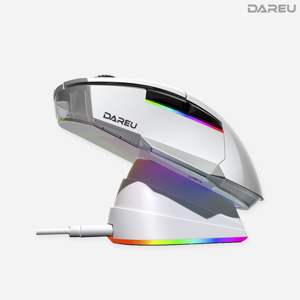 다얼유 A955 유무선 게이밍 마우스 충전독 세트