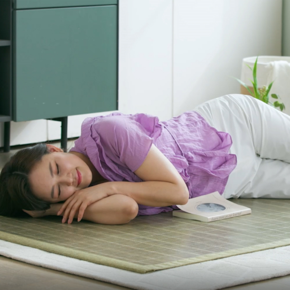 백세건강 춘향이 왕대자리 천연 대나무돗자리 싱글 대나무자리 매트 침대