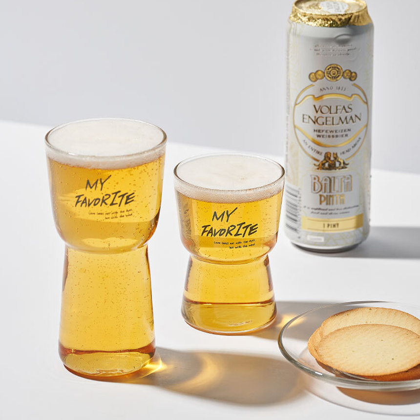 감성레터링 내열유리컵 마이페이보릿 350ml - 상품 이미지