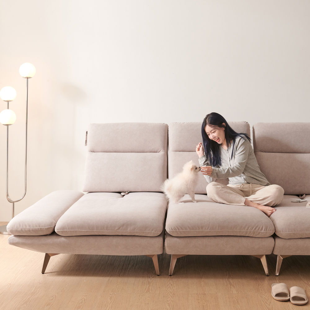 서광퍼니처 멜로 조야 아쿠아텍스 기능성 패브릭 스윙 4인용 소파 sk