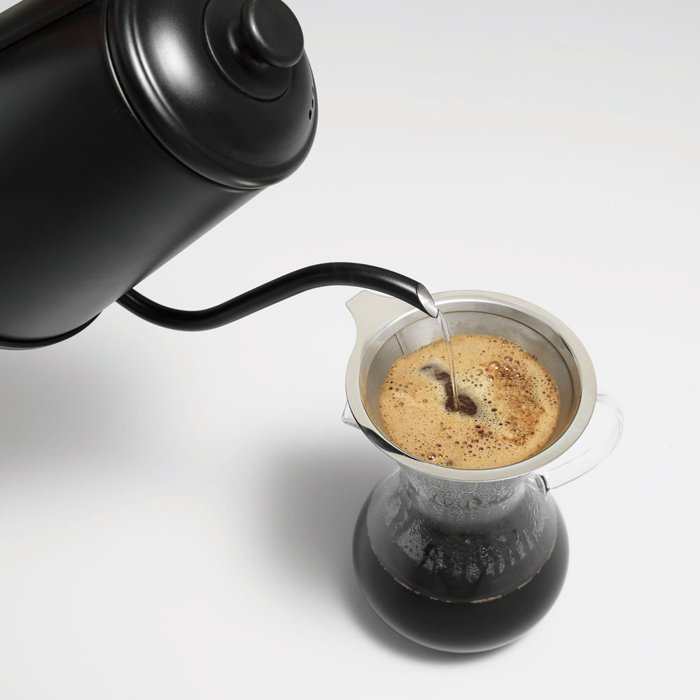 플랜잇 드립 티 포트 핸드드립 커피 무선 주전자 지니 블랙 PEC-X1B