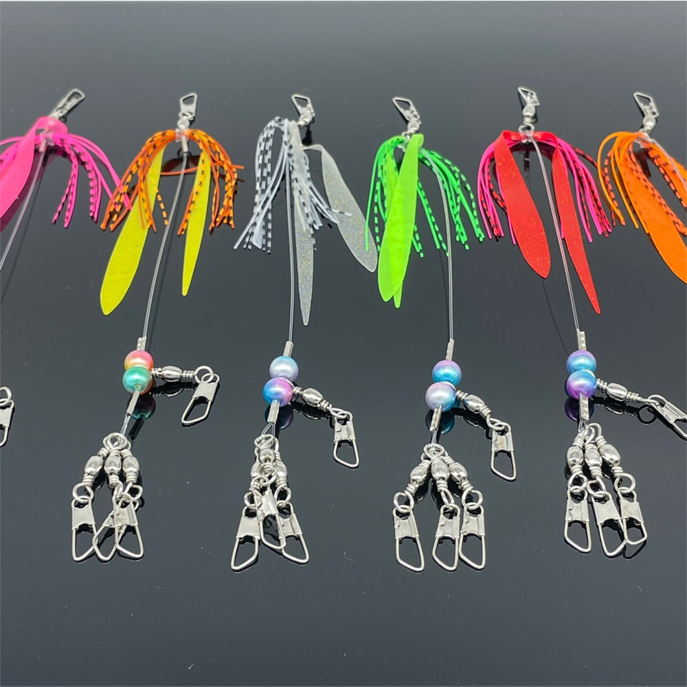 포토리아 문어 전용채비 돌문어 대왕문어 피문어 스커트 채비 레드 펄 - 상세 이미지 2