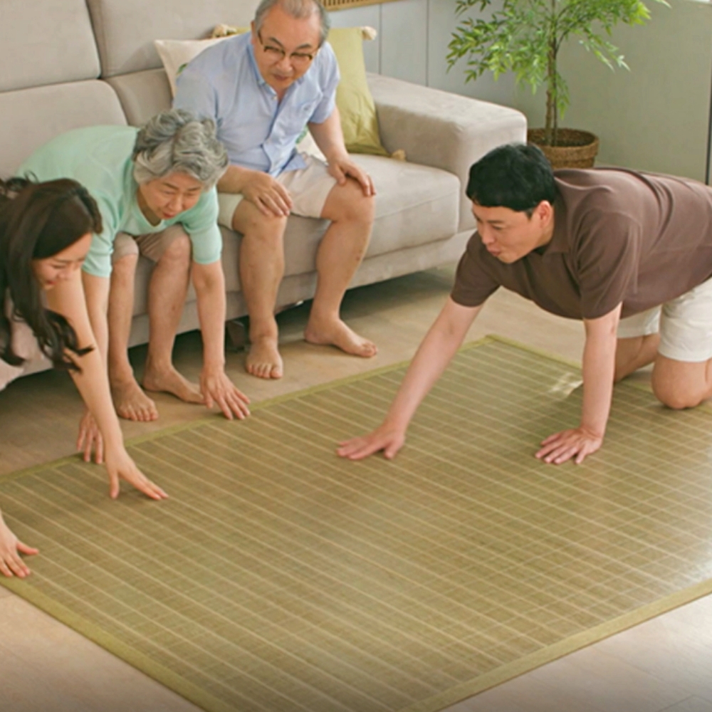 백세건강 춘향이 왕대자리 퀸 천연 대나무돗자리 대나무자리 매트 침대